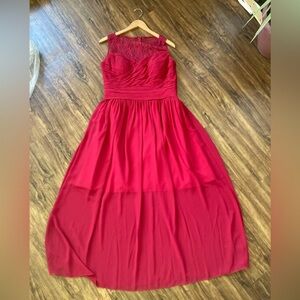 Camille La Vie Vibrant Red Dress Elegant Formal Gown Women’s Size 14W